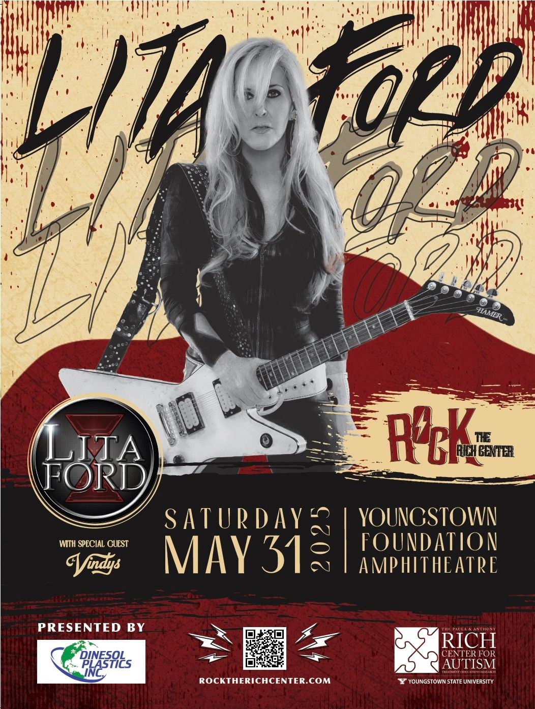 Rock The Rich Center - Lita Ford & The Vindys